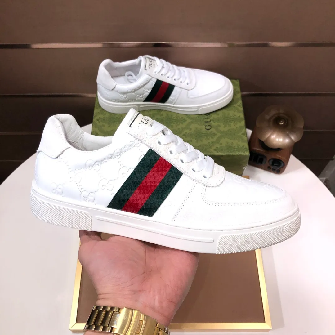 Men's shoes💰440💰[GUCCI] Official website 1:1 men's sports shoes are now on the market. They are made of original fabric + water-dyed sheepskin lining, plus the official website original 1:1 comfortable outsole. Fashionable and versatile, super comfortable and breathable. Standard shoe size 38/45 (custom-made size 45 is non-refundable)